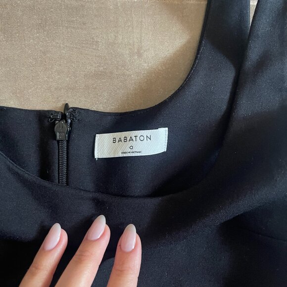 Babaton Contour Squareneck Midi Dress, Size 0 - Picture 2 of 2